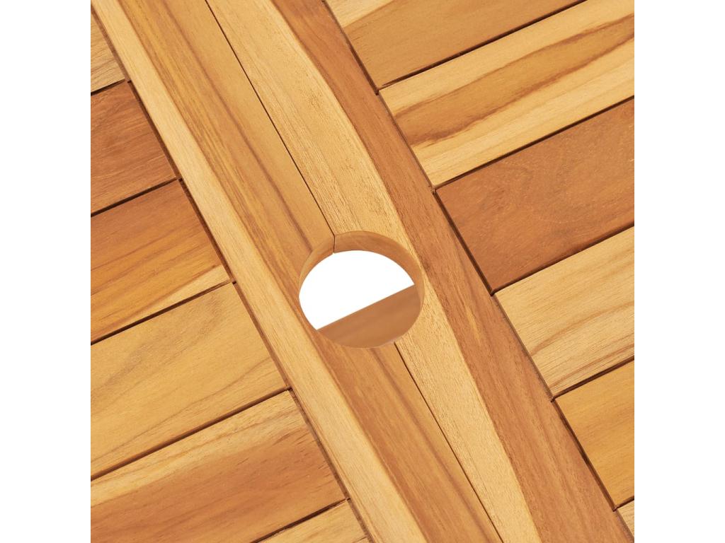 7-piece garden dining set, solid teak wood, HTJP71237