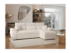 Nobellea 4-seater reversible corner sofa bed with storage in corduroy - Beige - W265 x D166 x H91cm - Nobellea WUVO11759