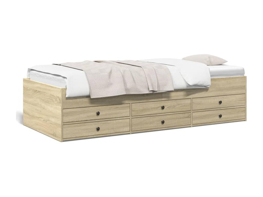 Dekonao oak daybed with drawers (mattress not included) 100x200 cm WZXB48501