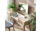 Dressing table with lift-up mirror and 2 drawers - W120 x H76/116.6 x D50 cm TALI03705