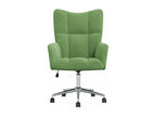 Light Green Velvet Relaxing Armchair ECJW77579