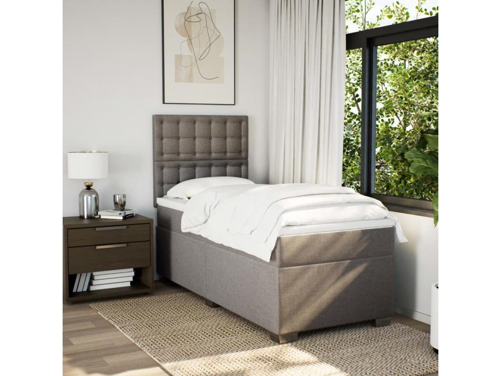 Nobellea bed base with Nobellea mattress 90x190 cm Fabric WWUY77109