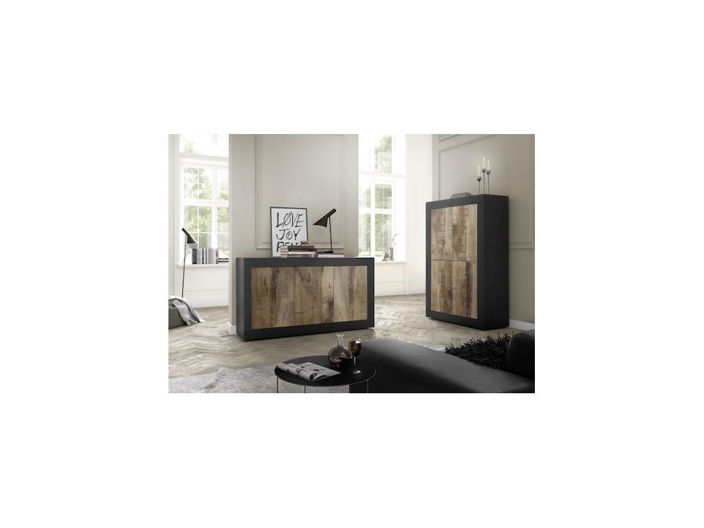 Nobellea matte black-pear sideboard 102x162x43 cm ZDEY64800