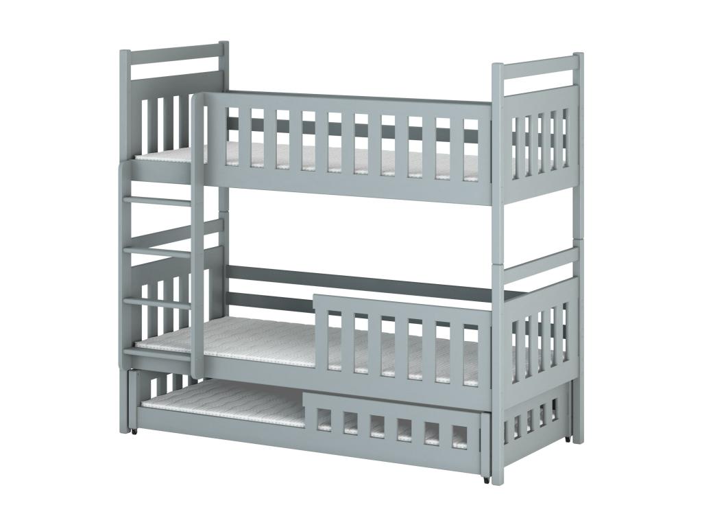 Nobellea BB003 Bunk Beds 80x200 cm Grey OFQU93754