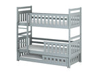 Nobellea BB003 Bunk Beds 80x200 cm Grey OFQU93754