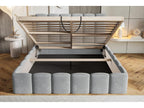 Nobellea Upholstered Bed 180x200 cm with Storage - Double Bed 180x200, Bouclé Fabric, Beige, Anthology 3, NPJE54297