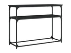 Black console table 100x35.5x75 cm engineered wood WCJA20018