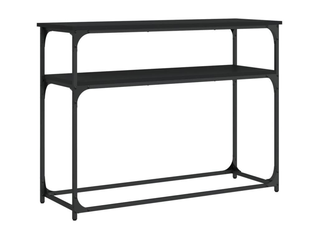 Black console table 100x35.5x75 cm engineered wood WCJA20018
