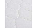 Bed with memory foam mattress, white faux leather, 140x200 cm, 2 THKO37712