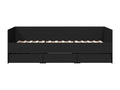 Daybed with drawers, mattress not included, black, 90x200 cm KXAP43227