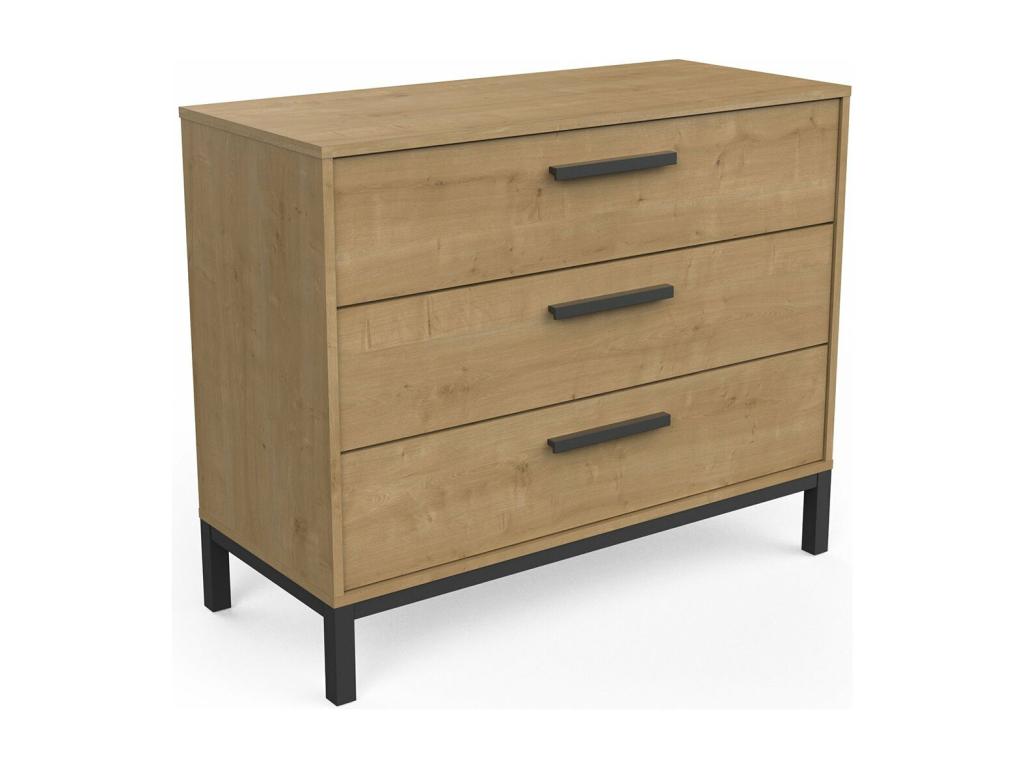 3-drawer chest, 90.7 cm wide - CRAFT ZOAU07434