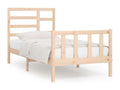 Bed frame without mattress 100x200 cm solid pine wood PMHV80440