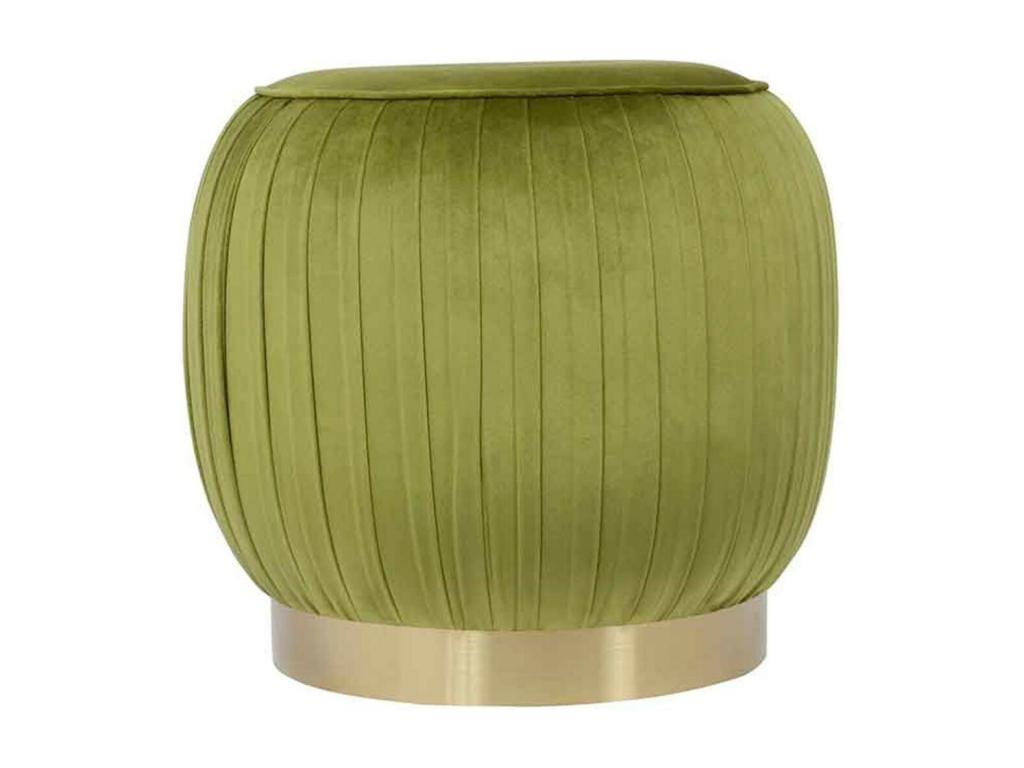Nobellea Velvet Designer Stool 43cm Pistachio Green TGTS30372