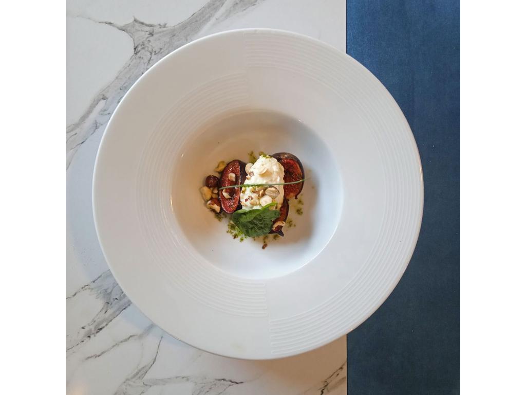 Table 90x90 cm - Nobellea model, white marble GODL14807