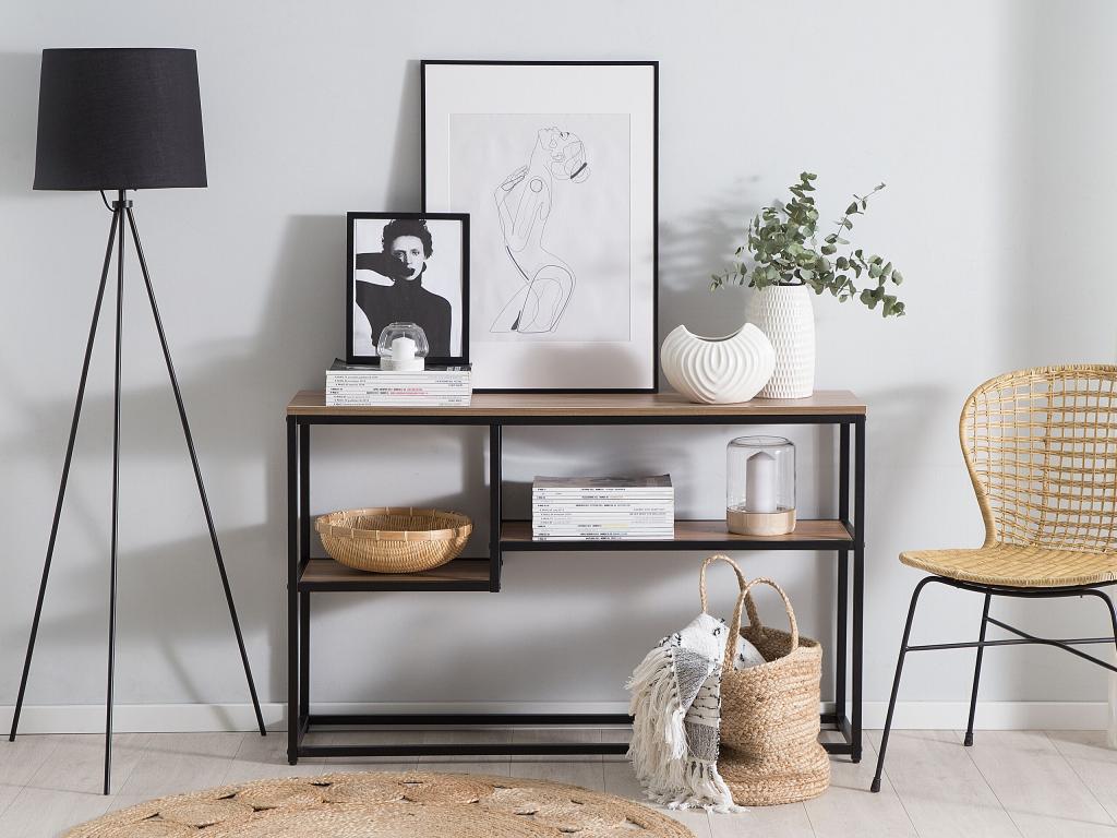 Nobellea Console Table, Dark Brown, FOJZ97678