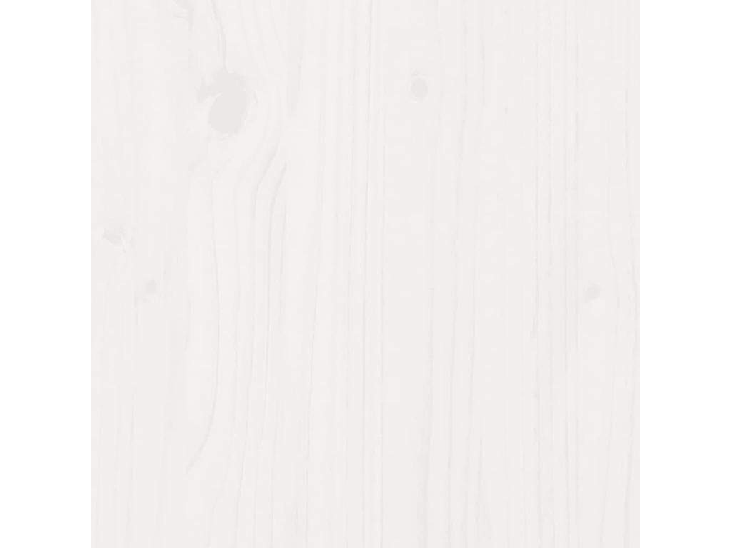 Bed frame without mattress, white, 120x200 cm, solid pine wood, AHYO44094