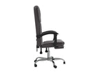 Grey Faux Leather Reclining Office Chair LGAK38033