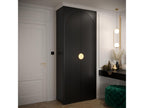 Dekonao Ryfel 1 236.7/100/47 2-Door Hinged Wardrobe Black KTBY83104