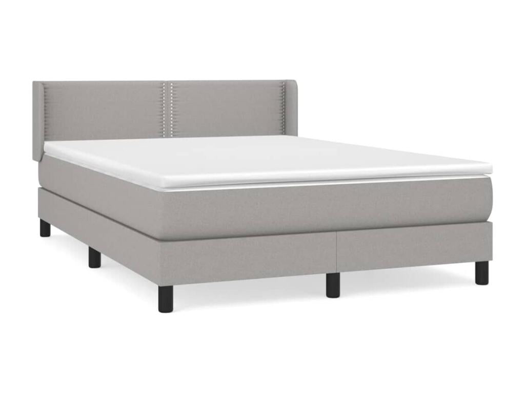 Nobellea bed base with light grey mattress 140x190cm Fabric XSDV59446