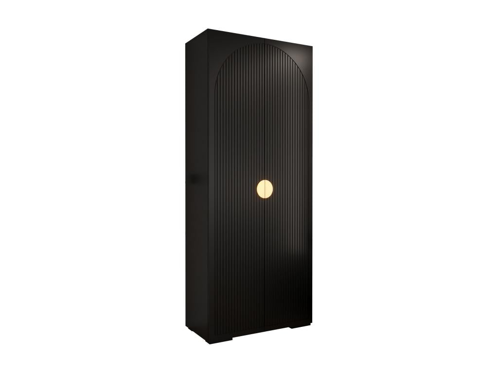 Dekonao Ryfel 1 236.7/100/47 2-Door Hinged Wardrobe Black KTBY83104