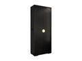 Dekonao Ryfel 1 236.7/100/47 2-Door Hinged Wardrobe Black KTBY83104