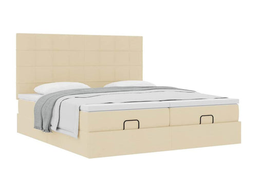 Nobellea bed frame with cream mattress 180x200 cm fabric DXBE48734