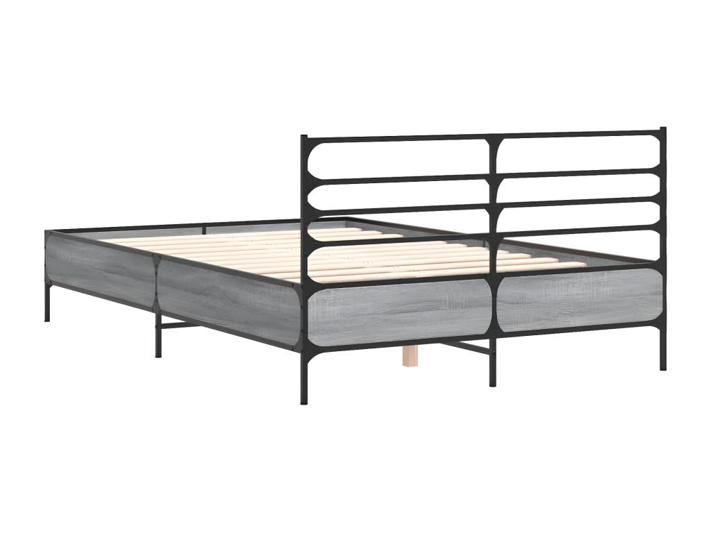 Bed frame without mattress Nobellea gray 120x200 cm DIOD78979