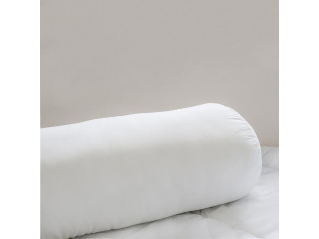 Bolster pillow 140cm diameter 21cm polyester microfiber bolster color White Nobellea-TEX certified PSIO70313