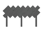 Grey Headboard 141x3x80.5 cm Solid Pine Wood AFCJ71413