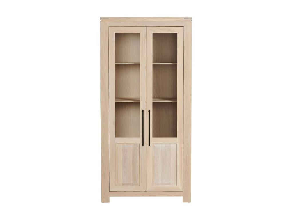 Modern display cabinet in bleached oak - Nobellea QSMO16178