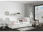Dekonao Trundle Bed 90x190 White - white. Comes with slatted bed base, drawer, and 7cm foam mattress. XGUS17945