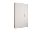 Nobellea 4 245.5/140/40 3-door wardrobe, white/gold, GWOP68385