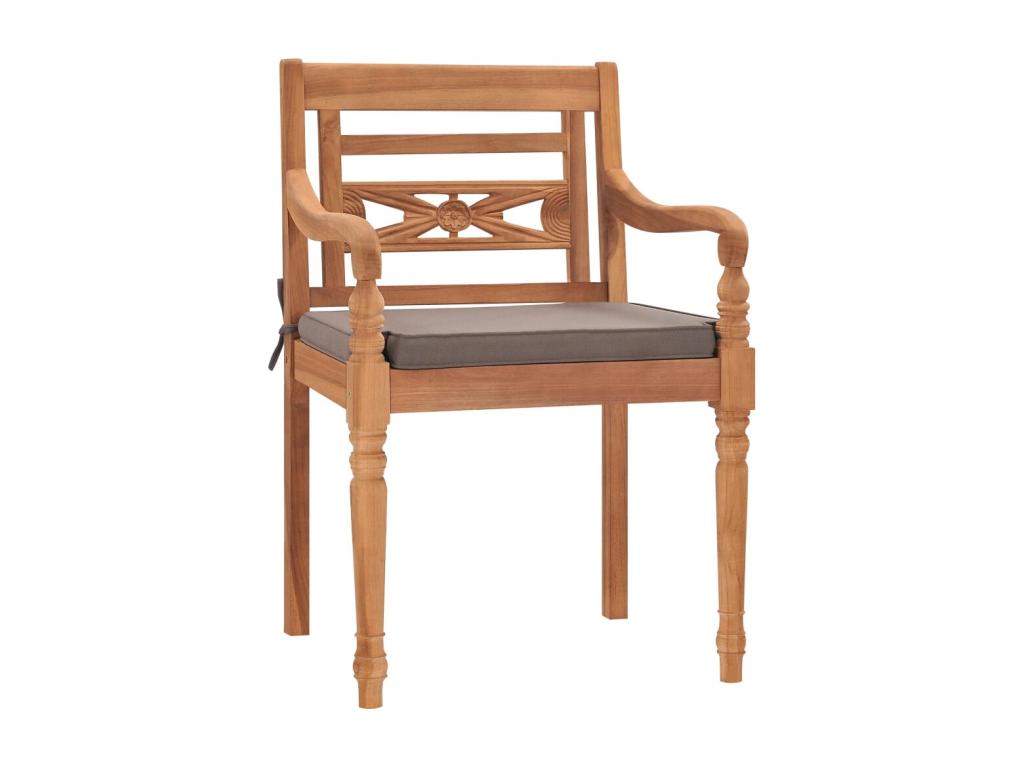 7-piece garden dining set with cushions, solid teak wood XVAN72696