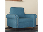 Blue Armchair 60 cm Velvet ZUJK31535