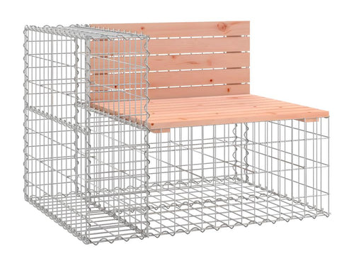 Gabion design garden bench 287x71x65.5 cm solid wood by Nobellea TYPY88394