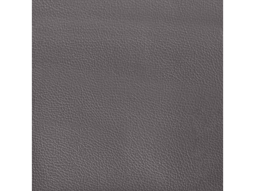 Grey faux leather headboard cushion 100 cm BXLE58177