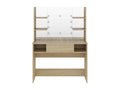 Makeup table with LED lighting, 100x40x135 cm, MDF Oak finish, CDSY46709