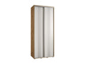 Nobellea 6 Sliding Door Wardrobe 235.2/100/45 2 Doors Nobellea/White/Silver QKZU72107