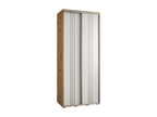 Nobellea 6 Sliding Door Wardrobe 235.2/100/45 2 Doors Nobellea/White/Silver QKZU72107
