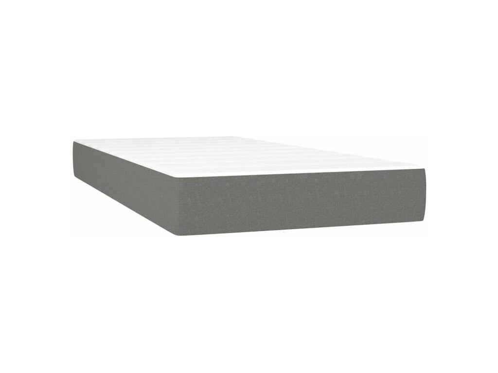 Nobellea bed base and mattress, Dark Grey 90x190 Fabric MQTT97664