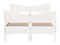 Bed frame without mattress, white, 120x200 cm, solid pine wood, AHYO44094