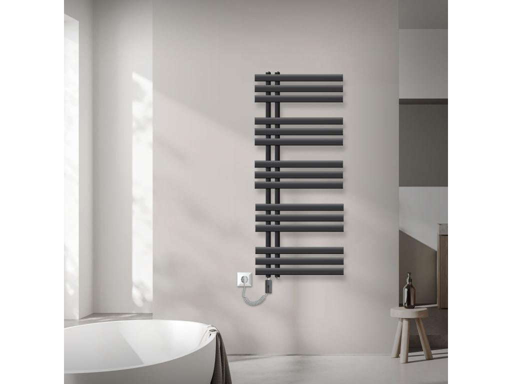 Iron EM Radiator Towel Rail Bathroom Radiator Anthracite EZXZ92198