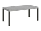 Extendable table 90x180/284 cm Everyday Concrete Grey Anthracite frame NDTT09975