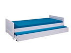 Nobellea Trundle Bed with 1 Drawer / Slatted Base 90x200cm White LTVI51482