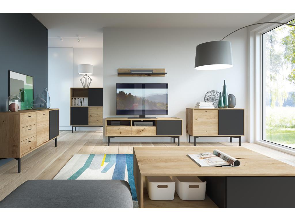 FLOW FL102 Coffee Table 102x68x46 Cream / Black LDRD94704