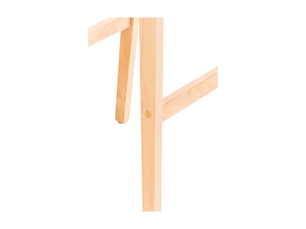 Bar stool - Fabric / Wood - Cream - Hover GQXH13448