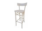 Nobellea wooden stool, 80cm high from floor to seat, unfinished, ready to paint KJMG40458