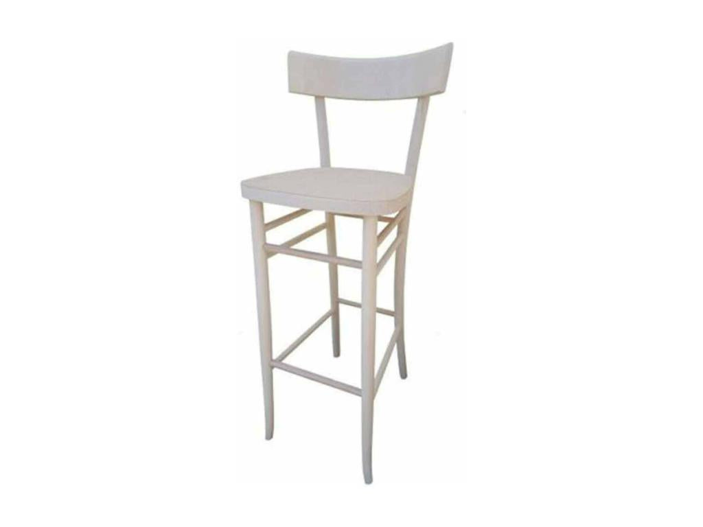 Nobellea wooden stool, 80cm high from floor to seat, unfinished, ready to paint KJMG40458