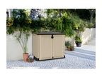 Nobellea resin garden storage box - 880L - 132x71.5x113.5 cm - Beige RQSS48291