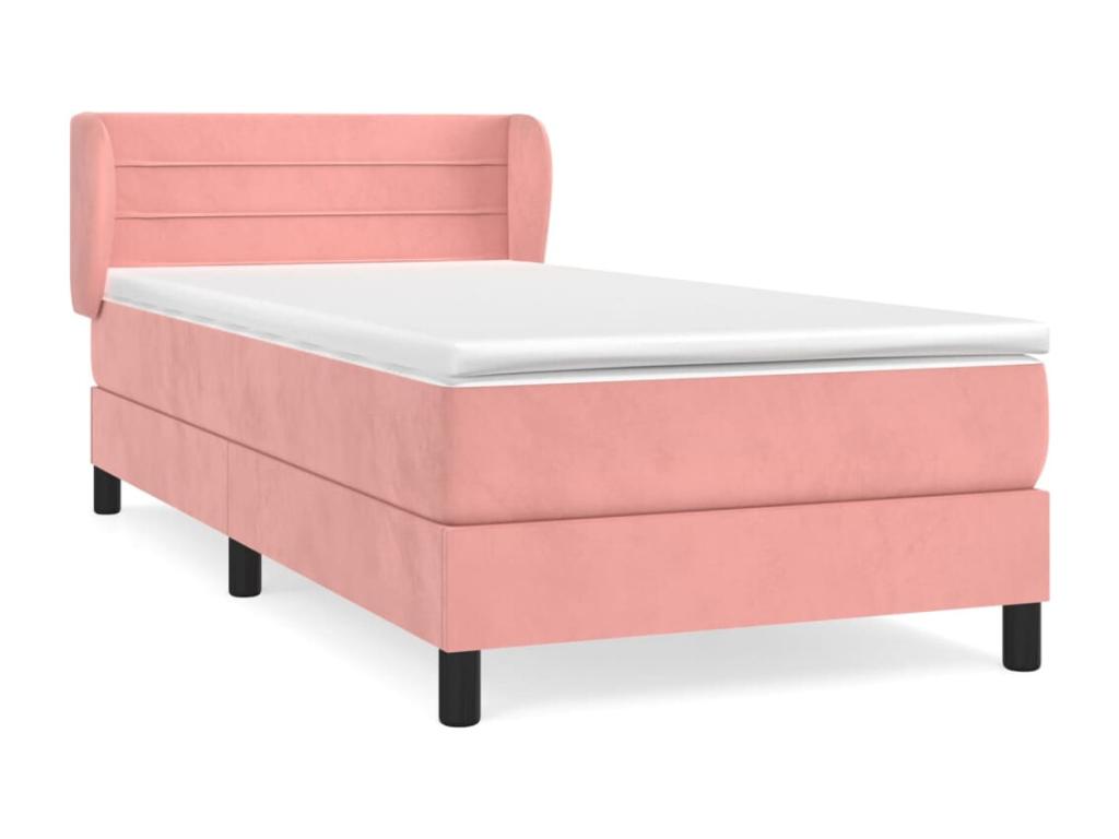 Nobellea bed base with mattress, Rose 100x200 cm, Velvet UIBU58555